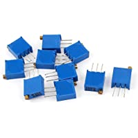 10pcs 1K Ohm 25 vueltas ajustable Cermet Potenciómetro 2-54 mm de paso